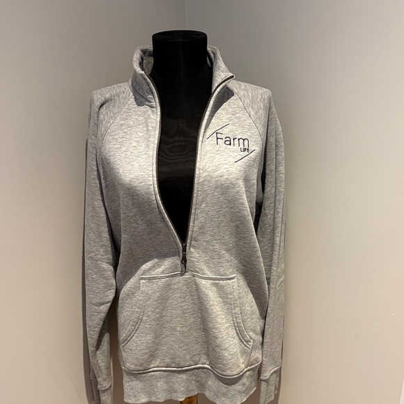 Gray Full-Zip Sweatshirt - Picture 3 of 4